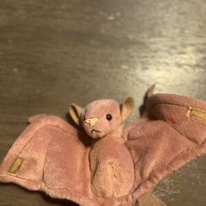 Charming Plush Bat Toy - Soft Pink